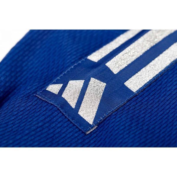 Кімоно для дзюдо Adidas серії Club з срібними смугами на плечах | синє | Adidas J350BP J350BP130s фото