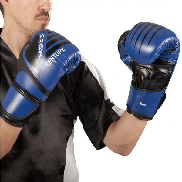 ПЕРЧАТКИ ДЛЯ КИКБОКСИНГА CENTURY C-GEAR INTEGRITY С ЛИЦЕНЗИЕЙ WAKO | ЧЕРНО-СИНИЙ | CENTURY НФ-00000421 фото