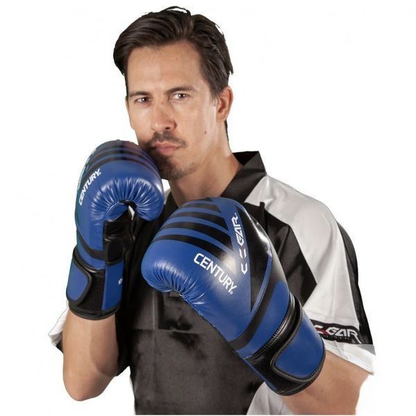 ПЕРЧАТКИ ДЛЯ КИКБОКСИНГА CENTURY C-GEAR INTEGRITY С ЛИЦЕНЗИЕЙ WAKO | ЧЕРНО-СИНИЙ | CENTURY НФ-00000421 фото