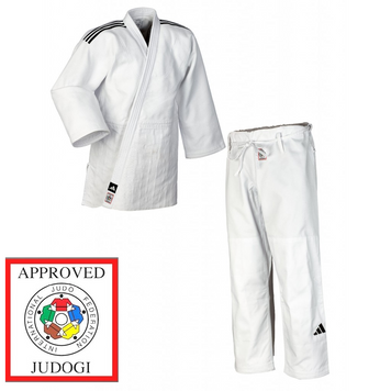 Кімоно для дзюдо Champion III з ліцензією IJF | білий/чорні смуги | ADIDAS J-IJF-2 AD0011330 фото