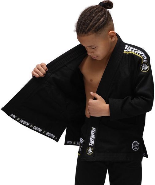 Tatami Kids Nova Absolute Black Gi Pearl Weave 350 GSM
