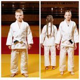 Дитяче біле кімоно для BJJ TM BUDOGI 350 г/м&sup2; для хлопчиків та дівчат (з поясом) 00035а442 фото