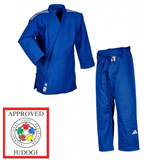 Кімоно для дзюдо Champion III Slim Fit з ліцензією IJF | синій/білі смуги | ADIDAS J-IJFB-1 ADIDAS J-IJFB-1150 фото