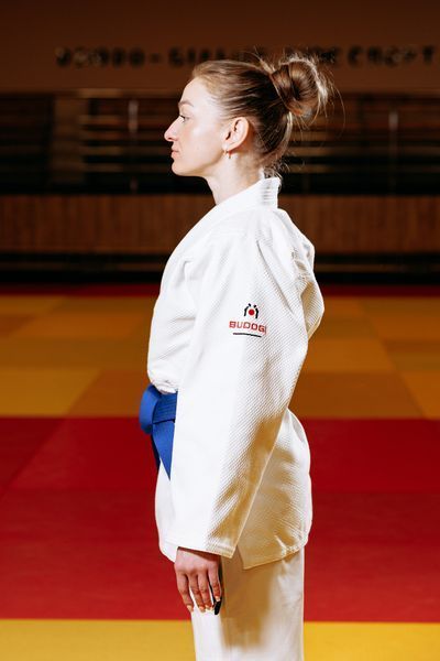 Біле кімоно для дзюдо BUDOGI ADVANCED 500 г/м&sup2; &ndash; професійне дзюдоги для дорослих та підлітків 00035а3213 фото