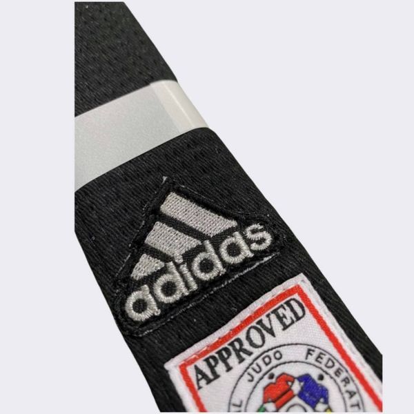 Пояс для дзюдо серії ELITE IJF | чорний/срібло | ADIDAS ADIB242J DIDAS ADIB242J фото
