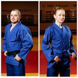 Синє кімоно для дзюдо BUDOGI ADVANCED 500 г/м&sup2; &ndash; професійне дзюдоги для дорослих та підлітків 06000789 фото