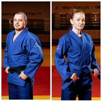 Синє кімоно для дзюдо BUDOGI ADVANCED 500 г/м&sup2; &ndash; професійне дзюдоги для дорослих та підлітків 06000789 фото