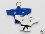 брелок кімоно дзюдо IPPON GEAR синій білий 18x10