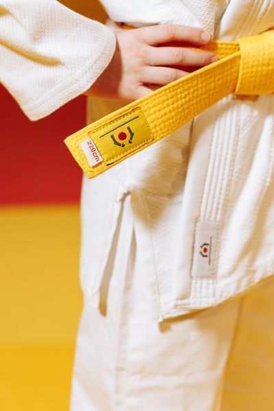 Біле дитяче кімоно для дзюдо BUDOGI BEGINNER 350 г/м&sup2; &ndash; якісне дзюдоги для дітей 000817611 фото
