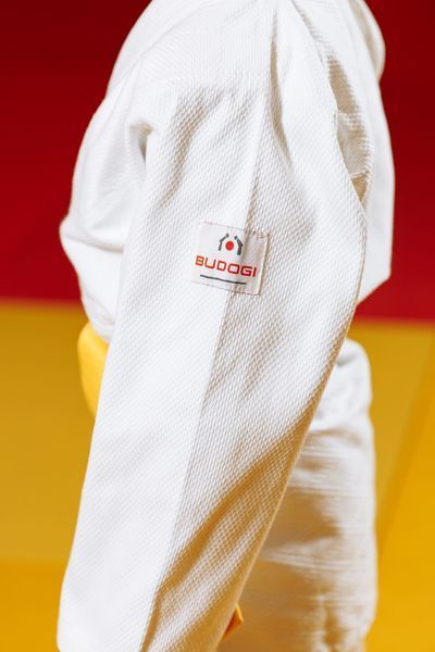 Біле дитяче кімоно для дзюдо BUDOGI BEGINNER 350 г/м&sup2; &ndash; якісне дзюдоги для дітей 000817611 фото