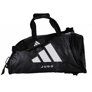 Сумка-рюкзак Adidas Judo чорно-біла спортивна сумка 3 в 1 для кімоно та екіпірування