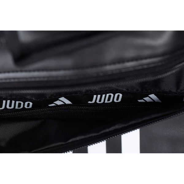 Сумка-рюкзак Adidas Judo чорно-біла &mdash; спортивна сумка 3 в 1 для тренувань та змагань ADIACC051J фото