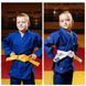 Синє дитяче кімоно для дзюдо BUDOGI BEGINNER 350 г/м&sup2; &ndash; якісне дзюдоги для дітей 45553 фото 1