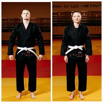 Кімоно для BJJ чорне TM BUDOGI 450 г/м&sup2; (унісекс) 06011210 фото