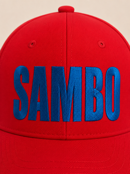 Червона бейсболка SAMBO для спортсмена