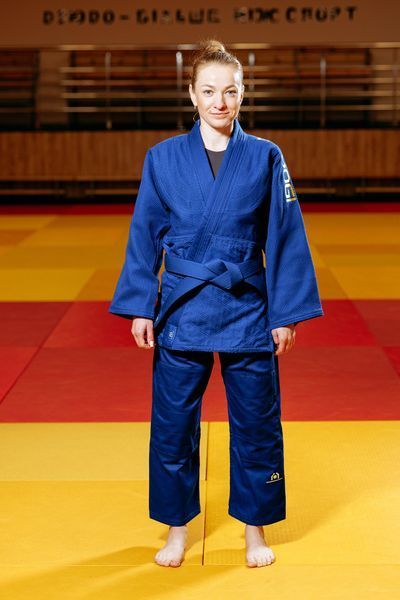 Синє кімоно для дзюдо BUDOGI PRO 650 г/м&sup2; &ndash; професійне дзюдоги для змагань 76684511 фото
