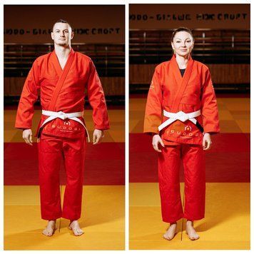 Червоне кімоно для BJJ TM BUDOGI 450 г/м&sup2; (унісекс) 00074d фото