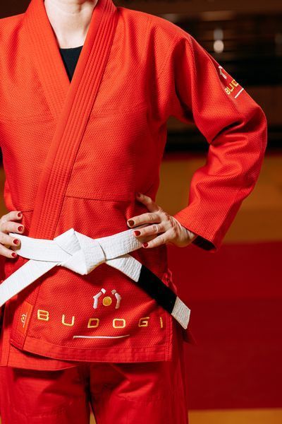 Червоне кімоно для BJJ TM BUDOGI 450 г/м&sup2; (унісекс) 00074d фото