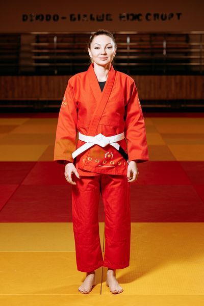 Червоне кімоно для BJJ TM BUDOGI 450 г/м&sup2; (унісекс) 00074d фото