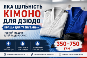 Яка щільність кімоно для дзюдо краща для тренувань &mdash; повний гід для дітей та дорослих фото