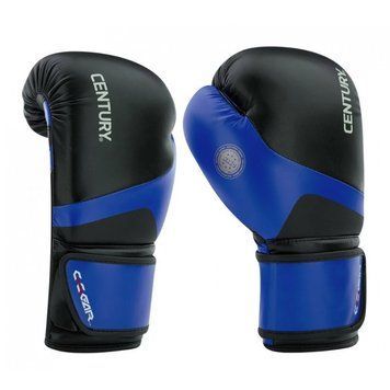 ПЕРЧАТКИ ДЛЯ КІКБОКСИНГУ CENTURY C-GEAR з ліцензією WAKO | ЧОРНО-СИНІ | CENTURY НФ-00000423 фото